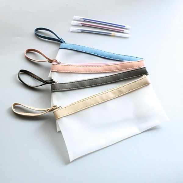 pcs cute simple hold translucent pu pencil case stationery storage organizer bag school office supply bags
pcs cute simple hold translucent pu pencil case stationery storage organizer bag school office supply bags