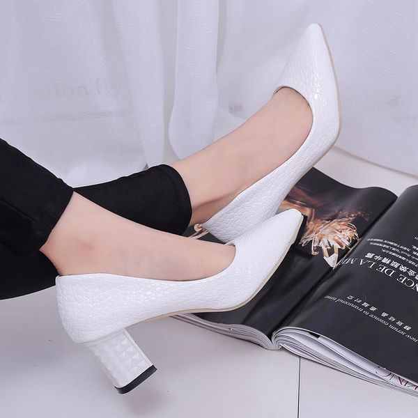 dress shoes est women high heels pointed pumps closed shallow office square heel ladies party slip-on wedding, Black
dress shoes est women high heels pointed pumps closed shallow office square heel ladies party slip-on wedding, Black