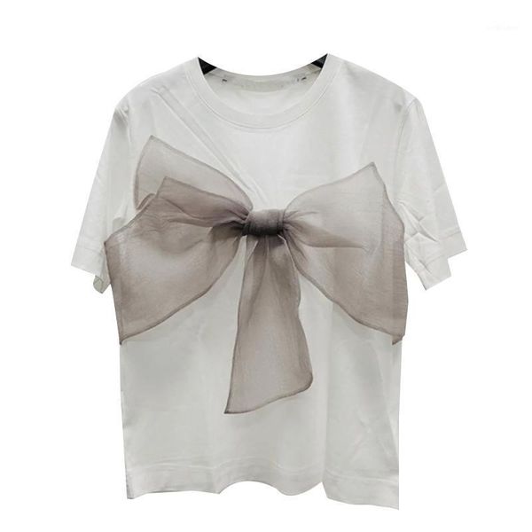 women's t-shirt summer mesh stitching 2021 high-quality fashion casual white round neck short sleeves
women's t-shirt summer mesh stitching 2021 high-quality fashion casual white round neck short sleeves