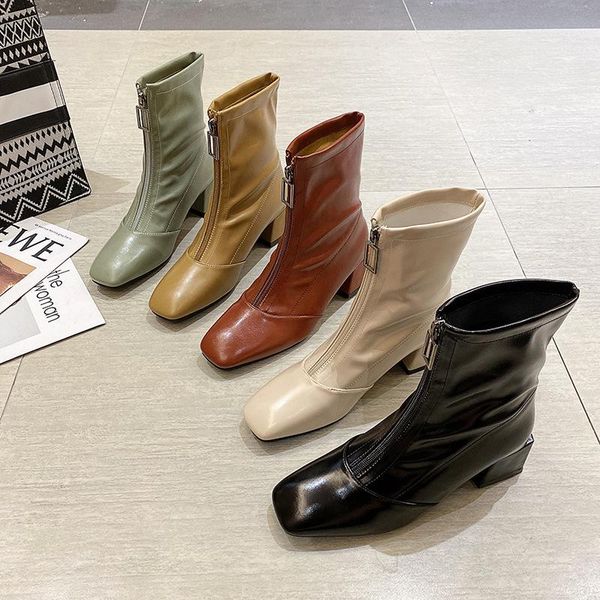boots women's low heels pu leather ankle autumn winter fashion bright color women all match shoes ah69, Black
boots women's low heels pu leather ankle autumn winter fashion bright color women all match shoes ah69, Black
