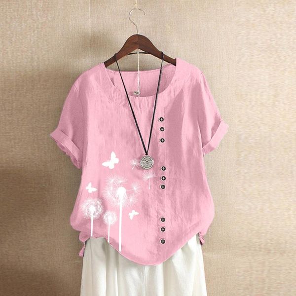 fashion floral print t shirt women summer casual short sleeve o-neck long harajuku button cotton linen street #t2p women's t-shirt, White
fashion floral print t shirt women summer casual short sleeve o-neck long harajuku button cotton linen street #t2p women's t-shirt, White