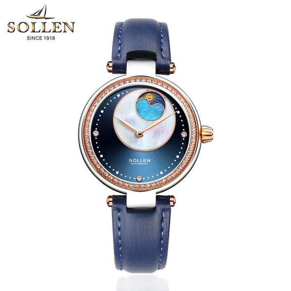 wristwatches sollen automatic mechanical watch women's waterproof diamond trend fashion galaxy shell table, Slivery;brown
wristwatches sollen automatic mechanical watch women's waterproof diamond trend fashion galaxy shell table, Slivery;brown