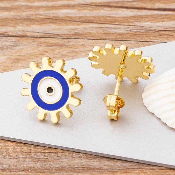 arrival copper cz evil eye stud earrings blue/red/black colors lucky jewelry for women girls charm crystal gift, Golden;silver
arrival copper cz evil eye stud earrings blue/red/black colors lucky jewelry for women girls charm crystal gift, Golden;silver