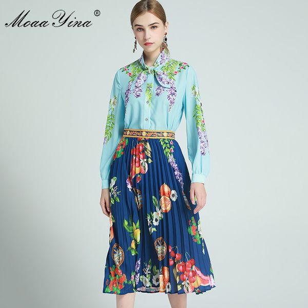 fashion designer set spring women's long sleeve blouses +lemon fruit fruit floral pleated skirt two-piece set 210524, White
fashion designer set spring women's long sleeve blouses +lemon fruit fruit floral pleated skirt two-piece set 210524, White