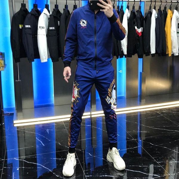 men's tracksuits personalized set men, fall 2021) patchwork embroidered jacket cardigan two-piece, Gray
men's tracksuits personalized set men, fall 2021) patchwork embroidered jacket cardigan two-piece, Gray