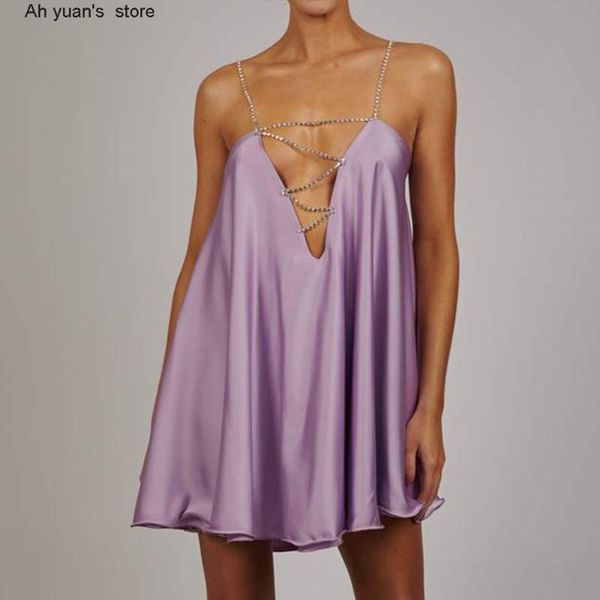 casual dresses ah yuan summer dress diamates chain strap doule layers satin mini for women vacation outfits club party clothing, Black;gray
casual dresses ah yuan summer dress diamates chain strap doule layers satin mini for women vacation outfits club party clothing, Black;gray