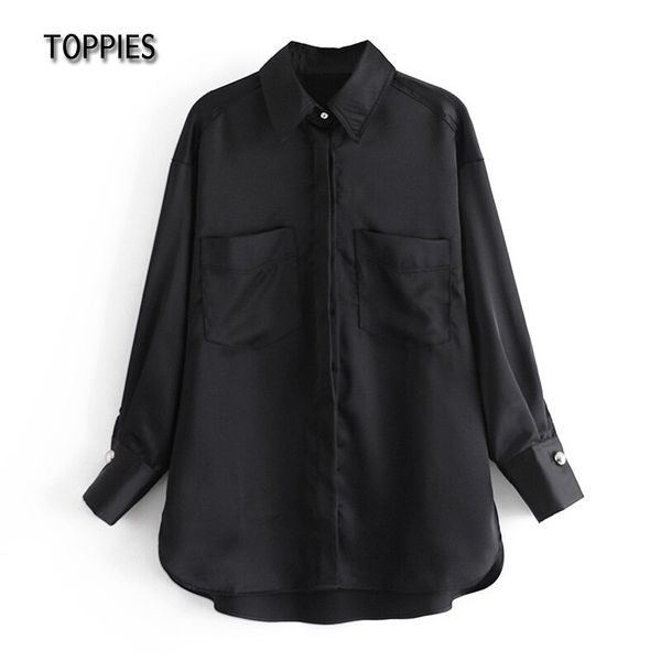 ies fashion long silk shirts pockets streetwear elegant ladies female loose blouses 210412, White
ies fashion long silk shirts pockets streetwear elegant ladies female loose blouses 210412, White