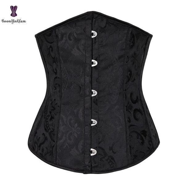 bustiers & corsets women underbust corset jacquard white black lace up boned waist trainer bustier bauques corselet xs-6xl, Black;white
bustiers & corsets women underbust corset jacquard white black lace up boned waist trainer bustier bauques corselet xs-6xl, Black;white