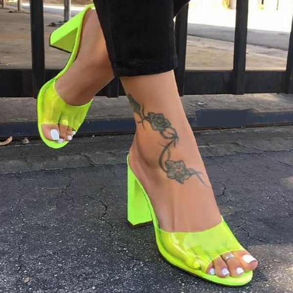 fashion jelly women slippers summer fluorescent green open toed high heels transparent pvc party shoes, Black
fashion jelly women slippers summer fluorescent green open toed high heels transparent pvc party shoes, Black