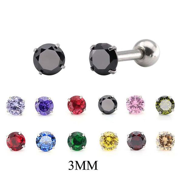 stud 16 color 3mm stainless steel earrings colorful zircon ball push women trendy jewelry 2021 gift, Golden;silver
stud 16 color 3mm stainless steel earrings colorful zircon ball push women trendy jewelry 2021 gift, Golden;silver
