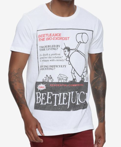 beetlejuice call beetlejuice the bio-exorcist t-shirt new licensed & official, White;black
beetlejuice call beetlejuice the bio-exorcist t-shirt new licensed & official, White;black