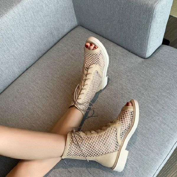 zawsthia 2021 peep toe air mesh net punk woman summer shoes lace-up breathable women ankle boots big size 33-43 female sandals, Black
zawsthia 2021 peep toe air mesh net punk woman summer shoes lace-up breathable women ankle boots big size 33-43 female sandals, Black