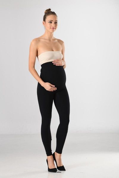 women's black long high waist non-revealing knitted seamless soft basic maternity leggings bottoms, White
women's black long high waist non-revealing knitted seamless soft basic maternity leggings bottoms, White