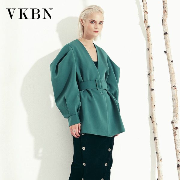 vkbn s spring and autumn v-neck long batwing sleeve sashes loose women blazers and jackets women 210507, White;black
vkbn s spring and autumn v-neck long batwing sleeve sashes loose women blazers and jackets women 210507, White;black