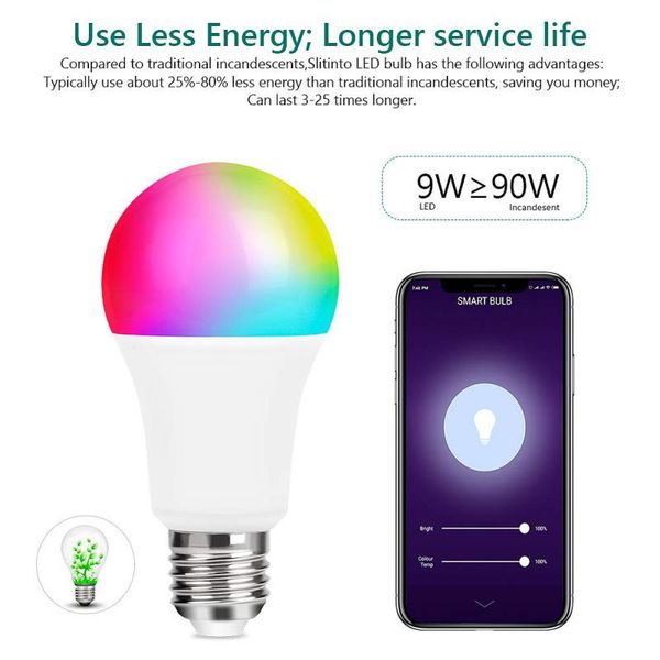 bulbs wifi smart light bulb b22 e27 e26 led rgb lamp work with alexa/google home changeable dimmable timer function magic
bulbs wifi smart light bulb b22 e27 e26 led rgb lamp work with alexa/google home changeable dimmable timer function magic
