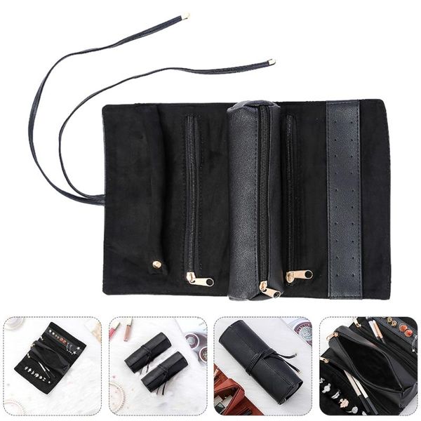 watch boxes & cases 1pc travel jewelry organizer portable roll bracelets earrings bag, Black;blue
watch boxes & cases 1pc travel jewelry organizer portable roll bracelets earrings bag, Black;blue