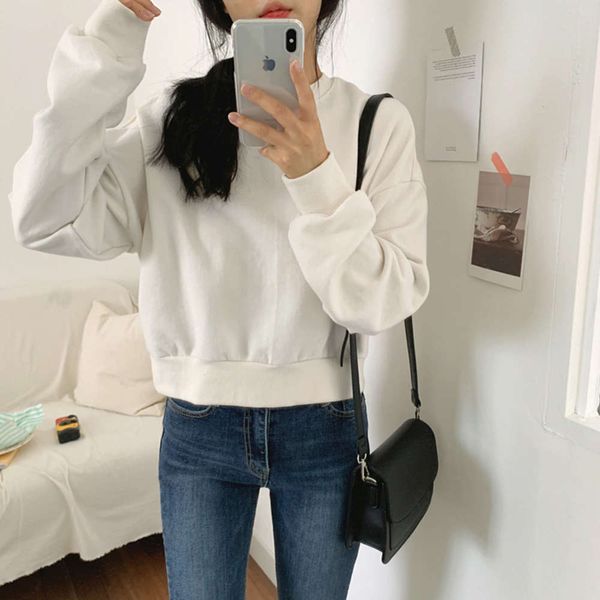 hoodies & sweatshirts hoodie women's short sweater spring autumn thin 2021 korean fashion mini loose and versatile high waist clothes 0, Black
hoodies & sweatshirts hoodie women's short sweater spring autumn thin 2021 korean fashion mini loose and versatile high waist clothes 0, Black
