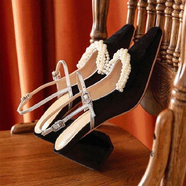 teahoo retro pearl women sandals fashion shallow mouth mid heel party shoes comfortable ankle strap buckle lady casual sho, Black
teahoo retro pearl women sandals fashion shallow mouth mid heel party shoes comfortable ankle strap buckle lady casual sho, Black