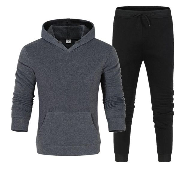 men's fashion tracksuits solid color 2 long sleeve hoodie + loose sports pants casual suit men 2021 sportswear, Gray
men's fashion tracksuits solid color 2 long sleeve hoodie + loose sports pants casual suit men 2021 sportswear, Gray