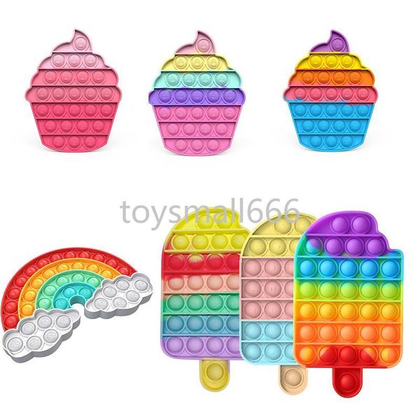 cloud ice cream colorful rainbow fidget toys push bubble board sensory toy autism special needs stress reliever
cloud ice cream colorful rainbow fidget toys push bubble board sensory toy autism special needs stress reliever
