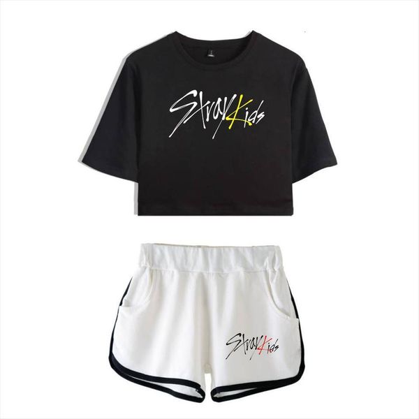 trendy navel printed kpop womens pants stray kids two piece set short summer dew t shirt girl leisure sets, White
trendy navel printed kpop womens pants stray kids two piece set short summer dew t shirt girl leisure sets, White