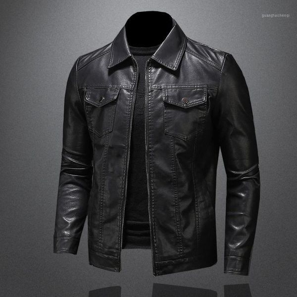 men's fur & faux 2021 spring autumn men korean style leather jacket motorcycle aqueta de couro masculina male pu coat s216, Black
men's fur & faux 2021 spring autumn men korean style leather jacket motorcycle aqueta de couro masculina male pu coat s216, Black