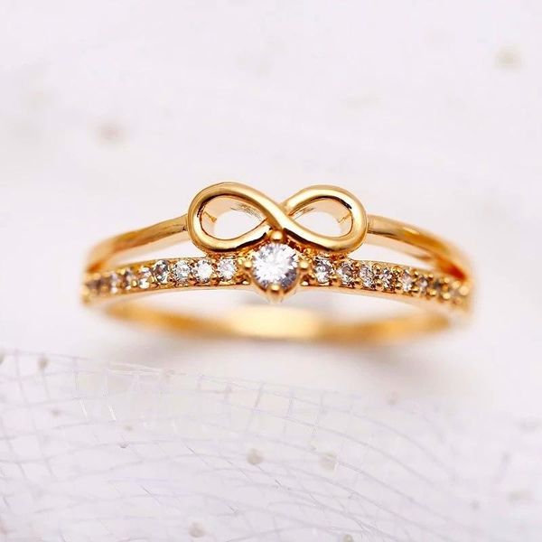 wedding rings lucky infinity for women zircon crystal engagement ring number 8 elegant lady vintage jewelry gifts, Slivery;golden
wedding rings lucky infinity for women zircon crystal engagement ring number 8 elegant lady vintage jewelry gifts, Slivery;golden