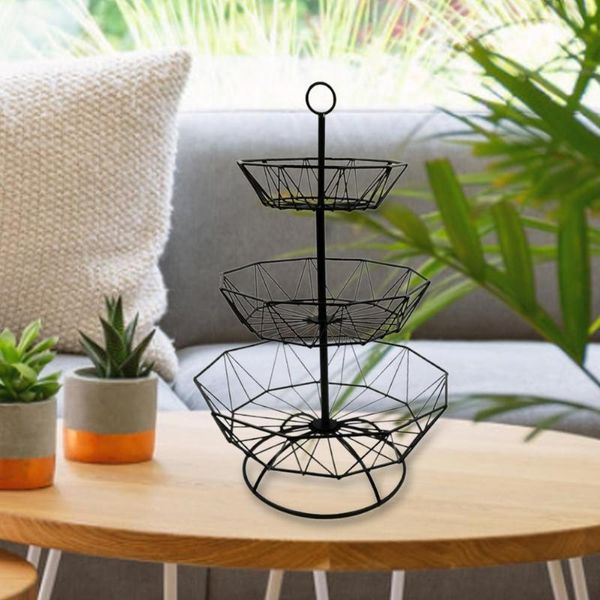 storage baskets 3 layers fruit basket nordic style plate household counter exquisite iron sturdy for living room
storage baskets 3 layers fruit basket nordic style plate household counter exquisite iron sturdy for living room