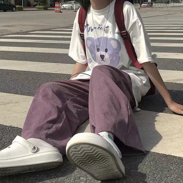 women's pants & capris houzhou purple corduroy women korean style fashion wide leg casual palazzo straight trousers high waist, Black;white
women's pants & capris houzhou purple corduroy women korean style fashion wide leg casual palazzo straight trousers high waist, Black;white
