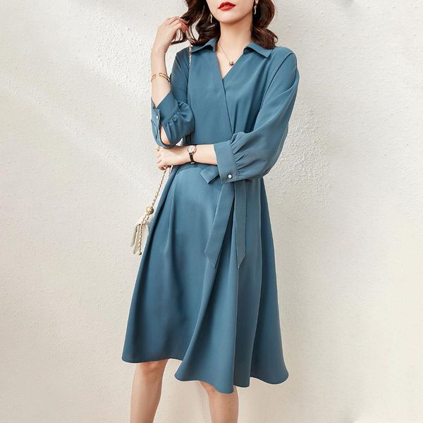 casual dresses vimly elegant women dress office lady solid v neck long sleeve fashion high waist female vestidos f6867, Black;gray
casual dresses vimly elegant women dress office lady solid v neck long sleeve fashion high waist female vestidos f6867, Black;gray