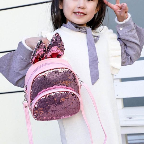 outdoor bags children kids girl backpack sequins school bag ears zipper for travel c55
outdoor bags children kids girl backpack sequins school bag ears zipper for travel c55