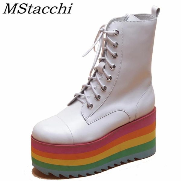 boots mstacchi rainbow ankle for women side zipper round toe thick bottom lace-up fashion madam shoes femmes chaussures, Black
boots mstacchi rainbow ankle for women side zipper round toe thick bottom lace-up fashion madam shoes femmes chaussures, Black