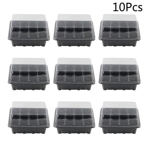planters & pots 18x14x6cm flower pot seeds seedling tray sprout plate 12-cells nursery with transparent lids box for gardening(black)
planters & pots 18x14x6cm flower pot seeds seedling tray sprout plate 12-cells nursery with transparent lids box for gardening(black)