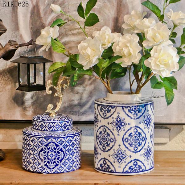 vases creative blue round storage jar ceramic vase flower plant potted hydroponic candy sealed home decoration modern
vases creative blue round storage jar ceramic vase flower plant potted hydroponic candy sealed home decoration modern
