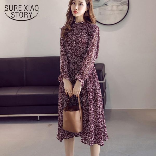 casual dresses red women dress 2021 spring autumn floral print empire midi pleated chiffon flare sleeve stand collar vestidos 8634 50, Black;gray
casual dresses red women dress 2021 spring autumn floral print empire midi pleated chiffon flare sleeve stand collar vestidos 8634 50, Black;gray