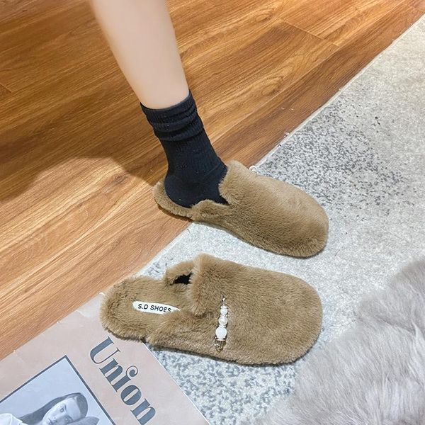 slippers shoes flock casual string bead low cover toe slides slipers women luxury flat massage 2021 short plush rubber basic, Black
slippers shoes flock casual string bead low cover toe slides slipers women luxury flat massage 2021 short plush rubber basic, Black