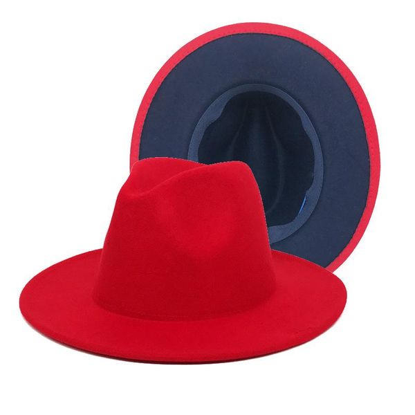 wide brim hats fedora hat women felt men red thicker fabrics winter faux wool two-color big, Blue;gray
wide brim hats fedora hat women felt men red thicker fabrics winter faux wool two-color big, Blue;gray