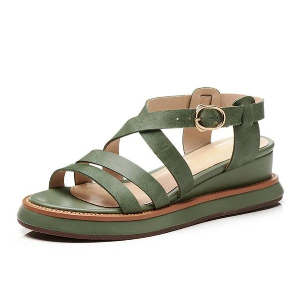 summer sandals 2021 genuine leather woman wedges shoes platform open toe women casual date dress party, Black
summer sandals 2021 genuine leather woman wedges shoes platform open toe women casual date dress party, Black