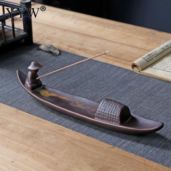 fragrance lamps ceramic incense burner creative old man and boat small portable durable for home or office decoration sticks holder
fragrance lamps ceramic incense burner creative old man and boat small portable durable for home or office decoration sticks holder