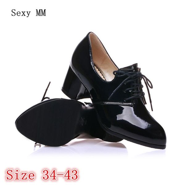 dress shoes pumps women oxfords career square high heels woman heel kitten size 34 - 40 41 42 43, Black
dress shoes pumps women oxfords career square high heels woman heel kitten size 34 - 40 41 42 43, Black