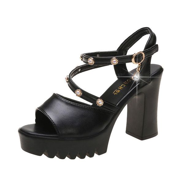 sandals summer black women style peep toe thick-heeled waterproof fashion high heels
sandals summer black women style peep toe thick-heeled waterproof fashion high heels