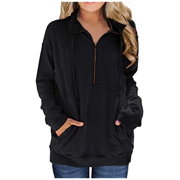 women's hoodies & sweatshirts women quarter zip long sleeve drawstring sweatshirt pullover blouse elegant women's anime, Black
women's hoodies & sweatshirts women quarter zip long sleeve drawstring sweatshirt pullover blouse elegant women's anime, Black