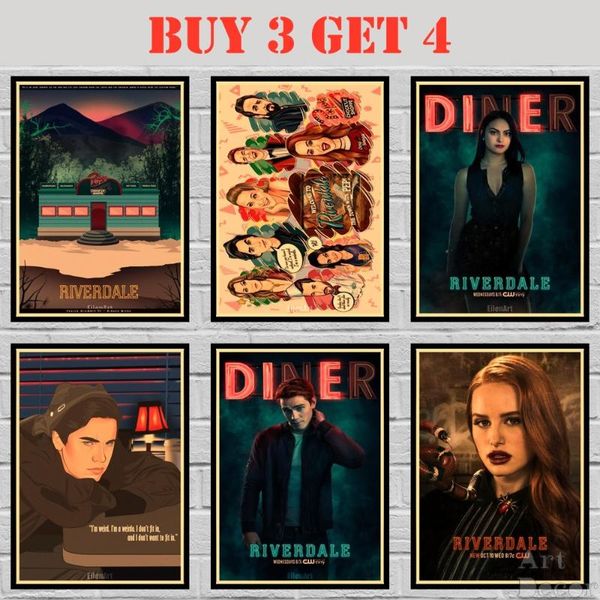 paintings 49 designs riverdale kraft paper poster tv show painting abstract funny fancy wall sticker 42x30cm
paintings 49 designs riverdale kraft paper poster tv show painting abstract funny fancy wall sticker 42x30cm