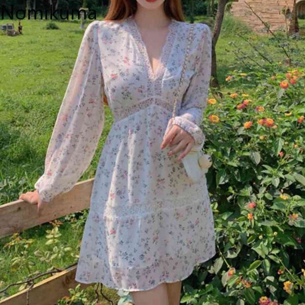 nomikuma chiffon dress women faldas lace patchwork slim waist long sleeve mini dresses summer floral printed vestidos mujer 210514, Black;gray
nomikuma chiffon dress women faldas lace patchwork slim waist long sleeve mini dresses summer floral printed vestidos mujer 210514, Black;gray