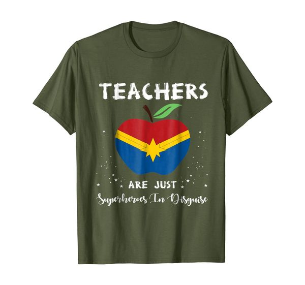 Teachers Are Just Superheroes In Disguise Funny Teacher Tees, Mainly pictures