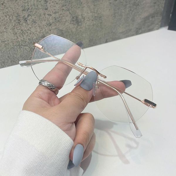 sunglasses frameless anti-blue light glasses frame polygon eyeglasses computer phone goggles rimless flat mirrors, White;black
sunglasses frameless anti-blue light glasses frame polygon eyeglasses computer phone goggles rimless flat mirrors, White;black