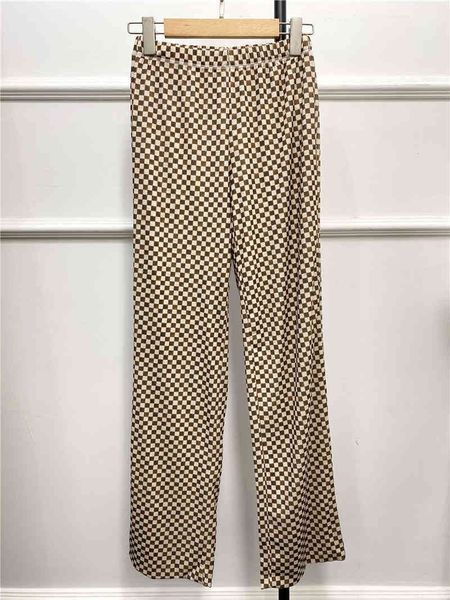 pants early autumn women's straight trousers plaid high waist long pants, Black;white
pants early autumn women's straight trousers plaid high waist long pants, Black;white