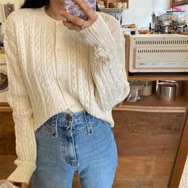 korean casual elegant solid cardigans sweet o-neck gentle chic twist office lady knitted sweaters crop 210514, White;black
korean casual elegant solid cardigans sweet o-neck gentle chic twist office lady knitted sweaters crop 210514, White;black