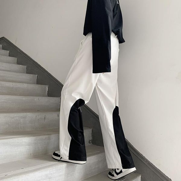 men's jeans high street sports pants men wide-leg trousers 2021 autumn american hip-hop style vintage straight patchwork trend, Blue
men's jeans high street sports pants men wide-leg trousers 2021 autumn american hip-hop style vintage straight patchwork trend, Blue