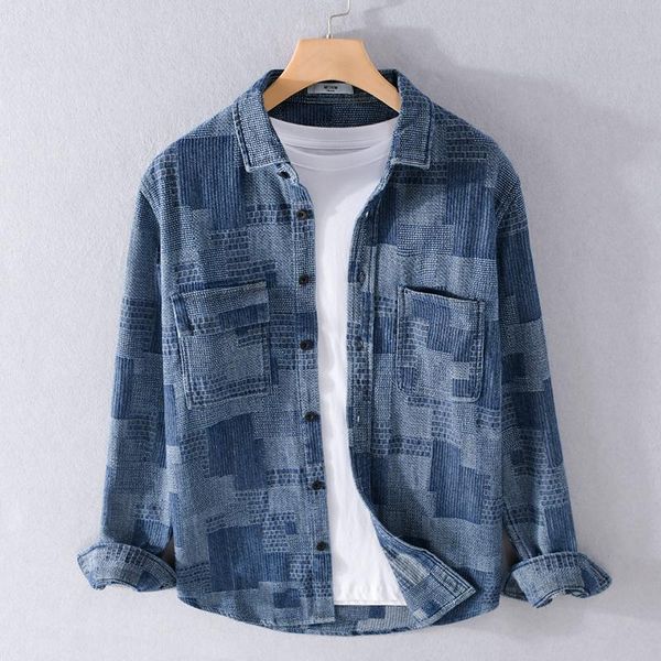 men's casual shirts 2021 spring and autumn trend patchwork thick shirt men fashion brand jacket of for camisa chemise, White;black
men's casual shirts 2021 spring and autumn trend patchwork thick shirt men fashion brand jacket of for camisa chemise, White;black